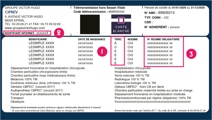 carte tiers payant